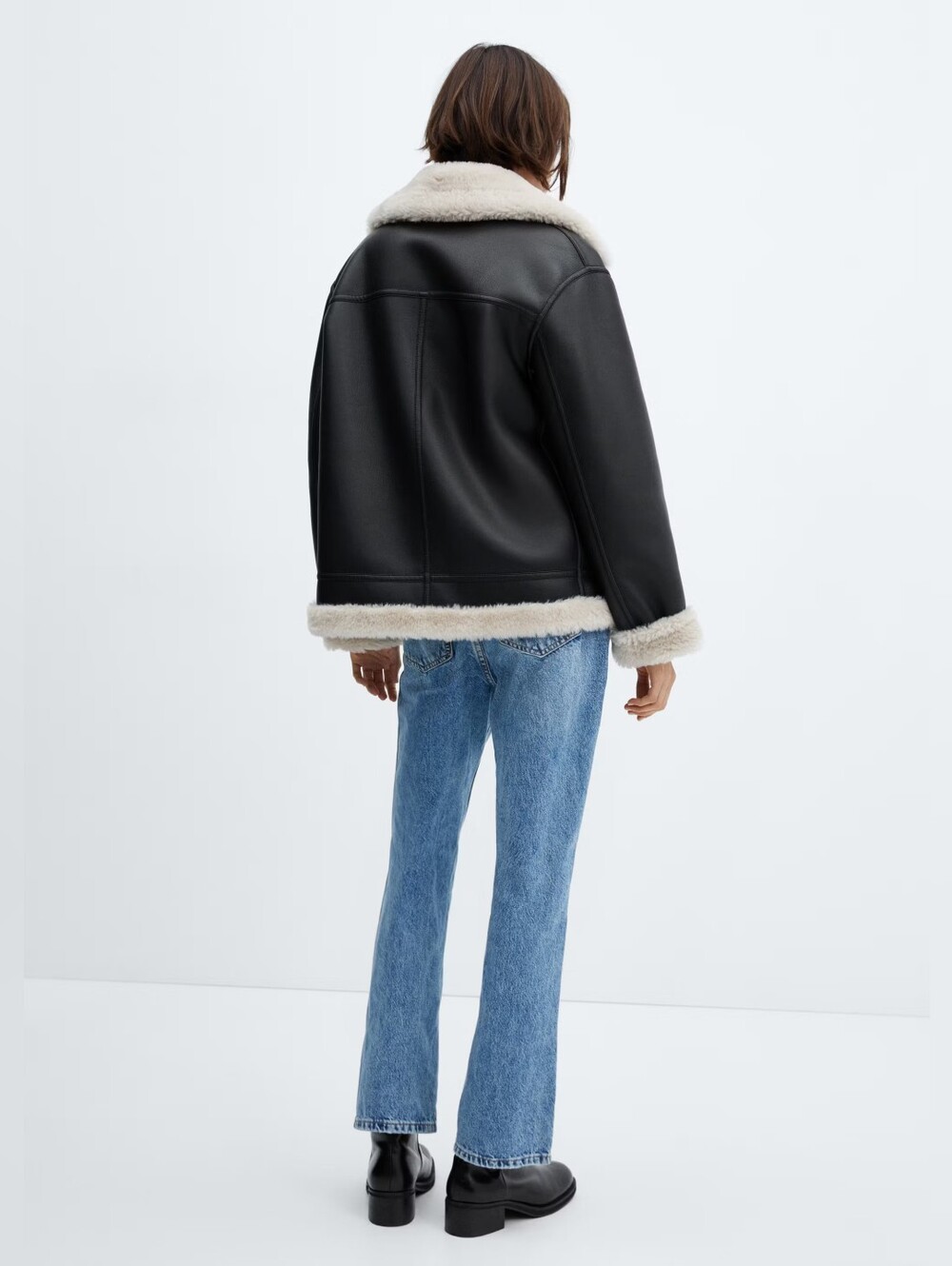 Mango Double-faced faux-leather jacket - Picture 8 of 10